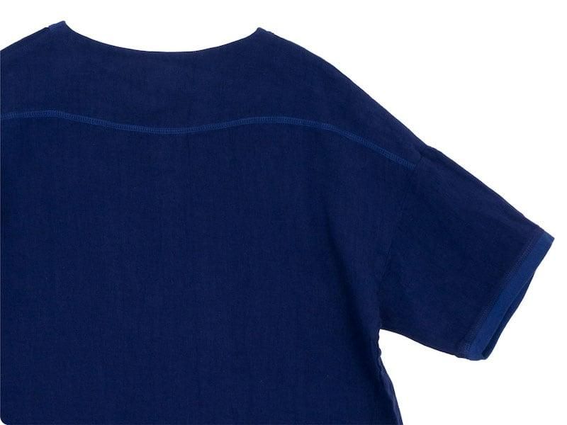 maillot linen shirts Tee NAVY MAS-22120
