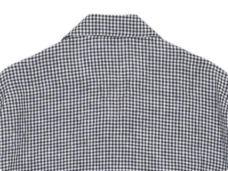 Atelier d'antan Lepereʥڡ Linen Jacket WHITE x BLACK CHECK