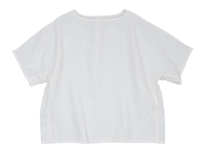Atelier d'antan Lindenʥǥ Linen Pullover WHITE