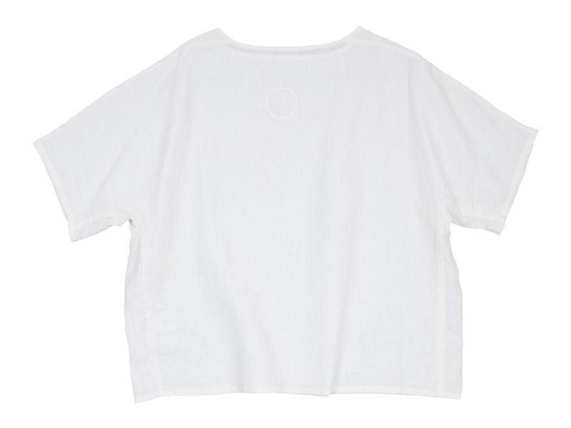 Atelier d'antan Lindenʥǥ Linen Pullover WHITE