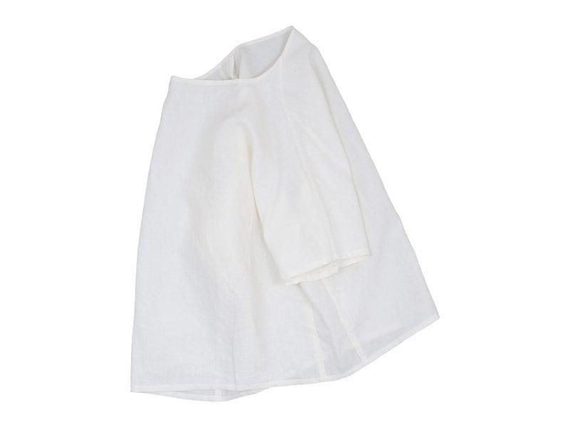 Atelier d'antan Lindenʥǥ Linen Pullover WHITE