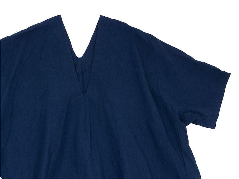 Atelier d'antan Varda（ヴァルダ）linen dress NAVY Atelier d
