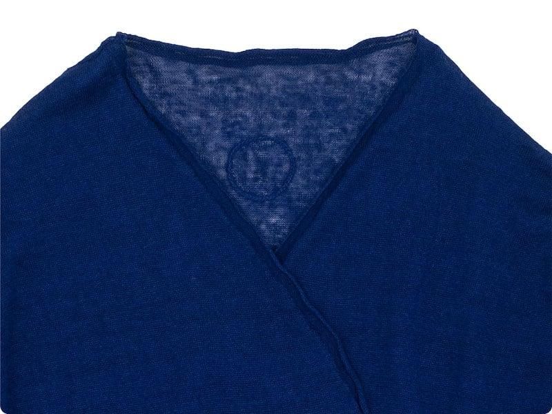 Atelier d'antan Pauletʥݡåȡ Linen Knit Cardigan NAVY