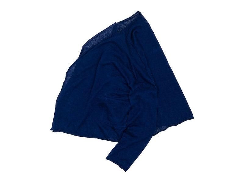 Atelier d'antan Pauletʥݡåȡ Linen Knit Cardigan NAVY