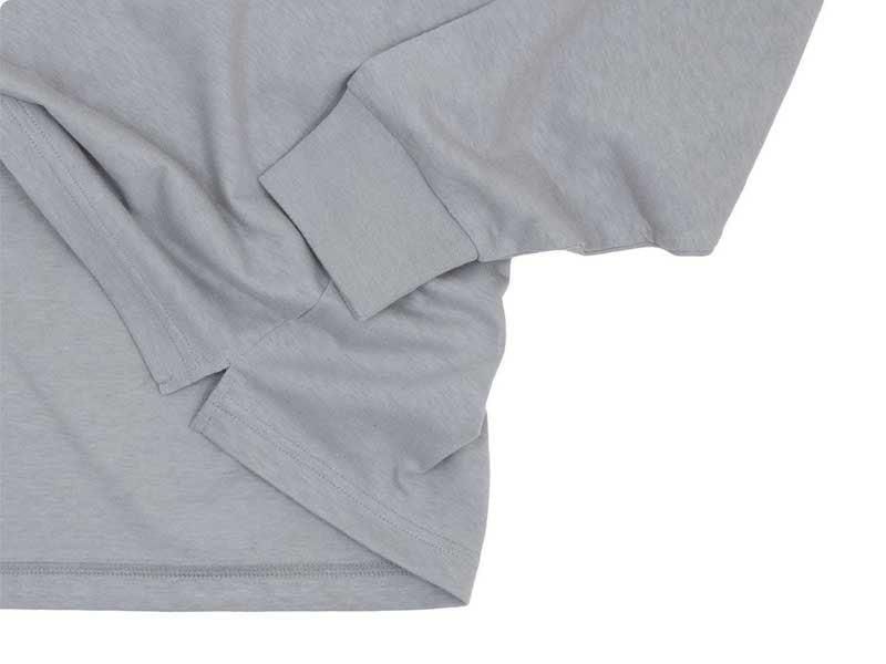 ordinary fits MOCK NECK PULLOVER LIGHT GRAY