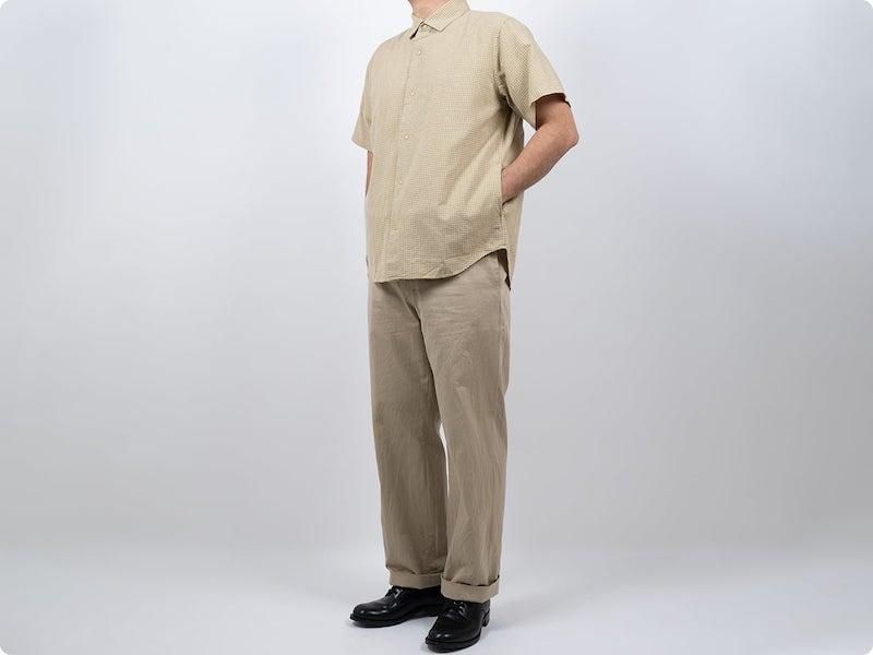 YAECA ベージュ スラックス YAECA チノパン セットアップパンツ KHAKI 〔メンズ〕 YAECA