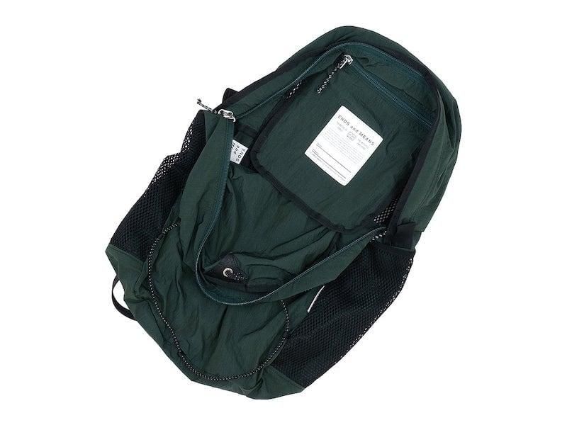 ENDS and MEANS Packable Back Pack WOODS GREEN