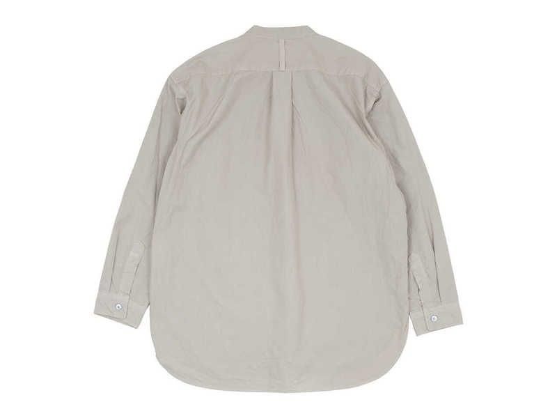 RINEN 80/2タイプライター スタンドカラーシャツ 02サンド