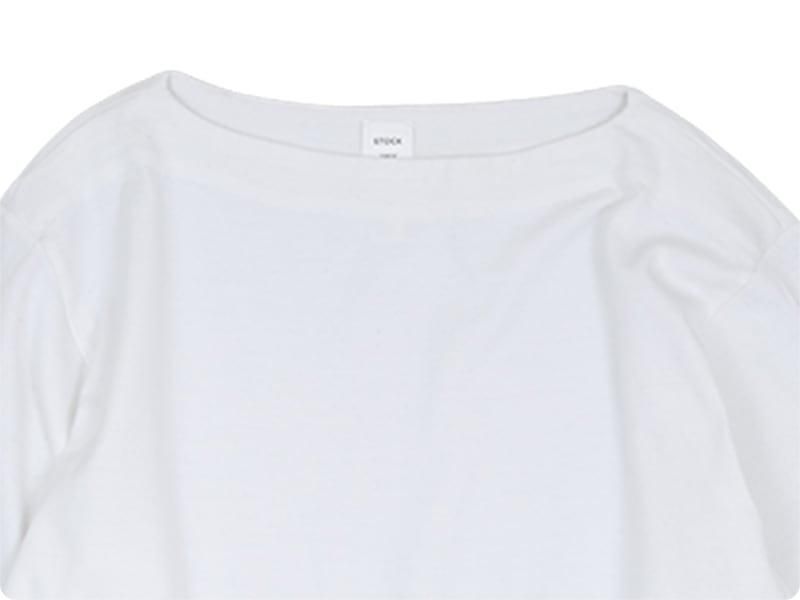 YAECA STOCK BASQUE SHIRT 3/4SLEVE WHITE ̥󥺡