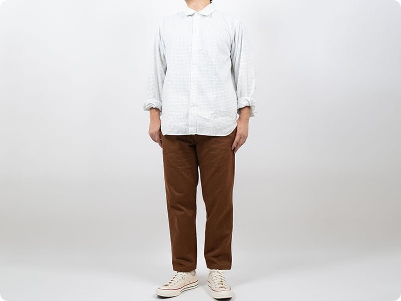 TUKI s/s slim trousers 02brown TUKI通販・取扱い rusk（ラスク）