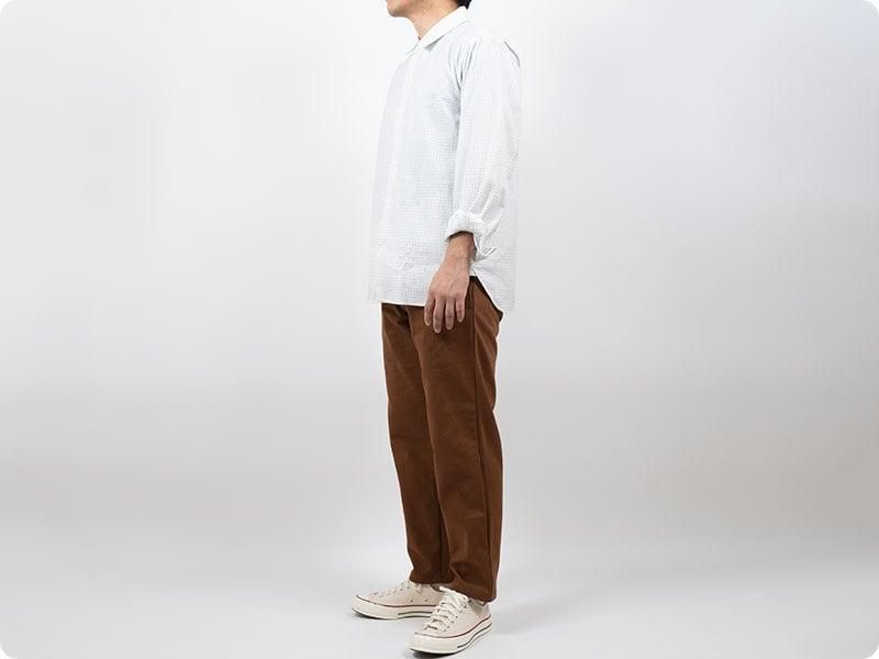 TUKI s/s slim trousers 02brown