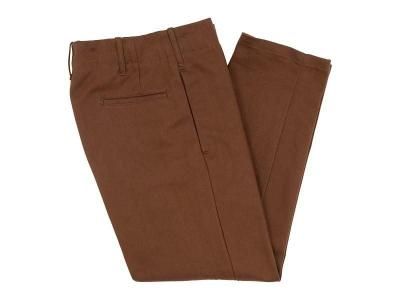 TUKI s/s slim trousers 02brown