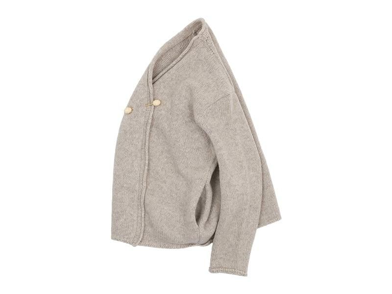 Atelier d'antan Degasʥɥ Wool Knit Cardigan OATMEAL
