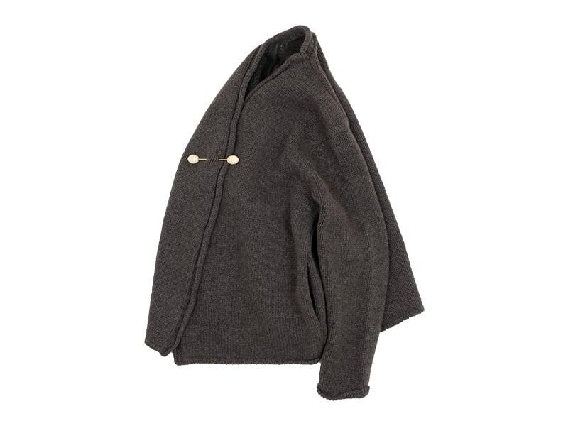 Atelier d'antan Degasʥɥ Wool Knit Cardigan BROWN