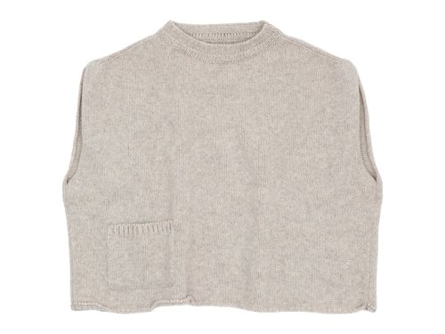 Atelier d'antan Rude（ルード） Wool Knit Vest OATMEAL