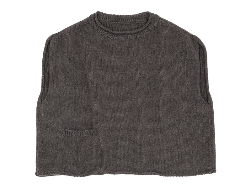 Atelier d'antan Rude（ルード） Wool Knit Vest BROWN