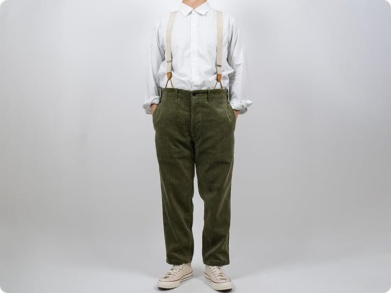 TUKI s/s slim trousers corduroy 03khaki