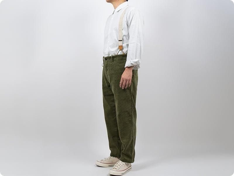 TUKI s/s slim trousers corduroy 03khaki