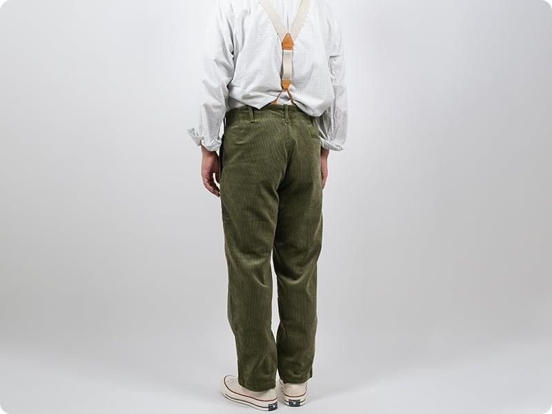 TUKI s/s slim trousers corduroy 03khaki