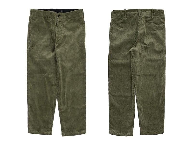 TUKI s/s slim trousers corduroy 03khaki
