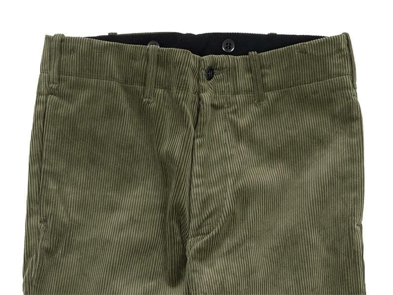 TUKI s/s slim trousers corduroy 03khaki