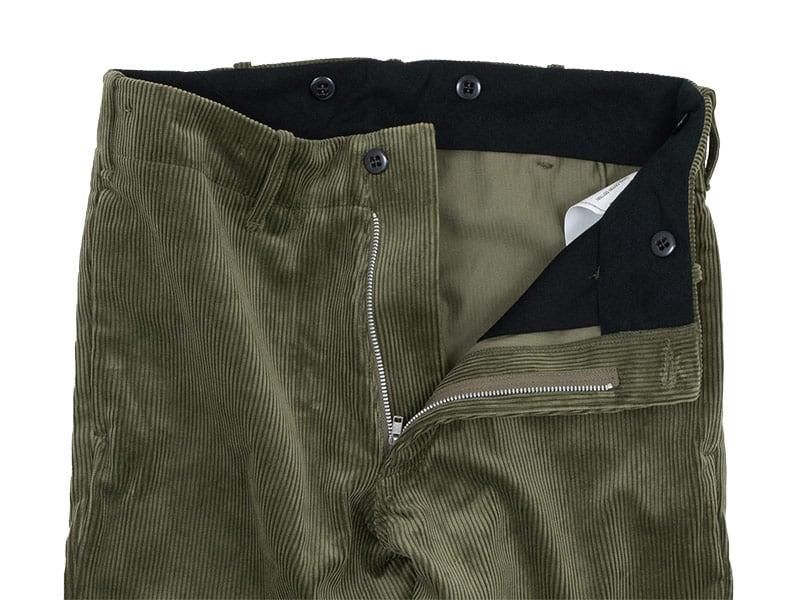 TUKI s/s slim trousers corduroy 03khaki