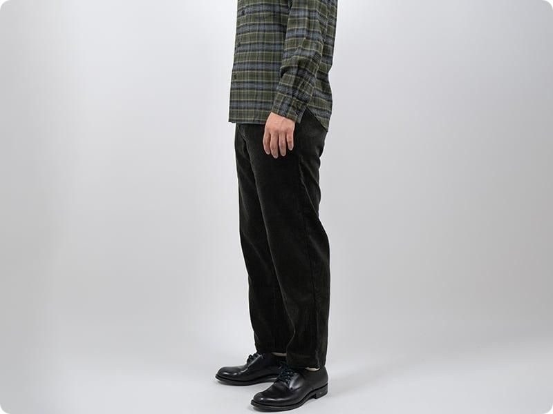 TUKI s/s slim trousers corduroy 03khaki