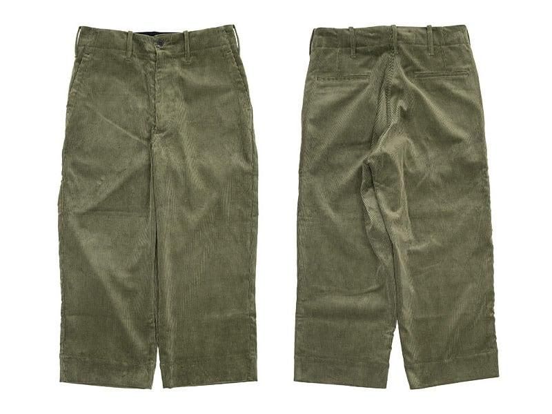 TUKI s/s wide work corduroy 03khaki TUKI通販・取扱い rusk