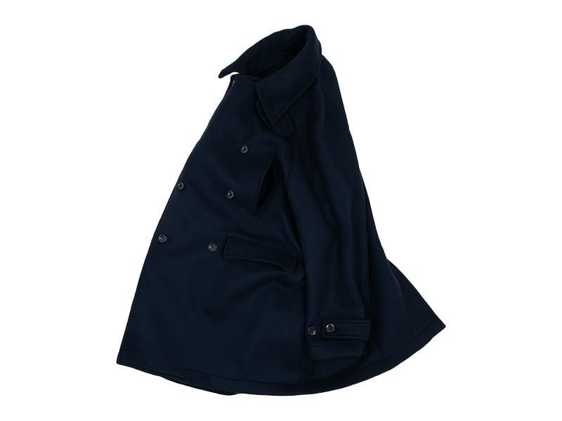maillot mature double face beaver big pea coat NAVY