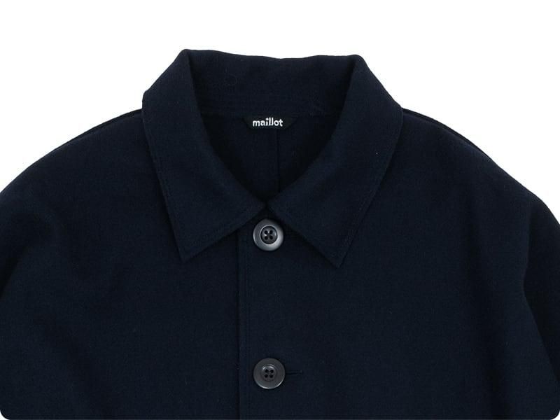 maillot mature melton lots coat NAVY maillot通販・取扱い rusk
