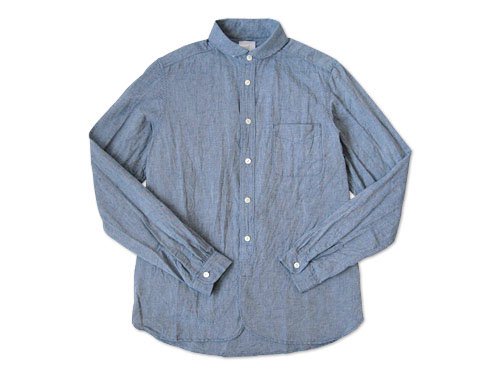 maillot Sunset round collar work shirts BLUE