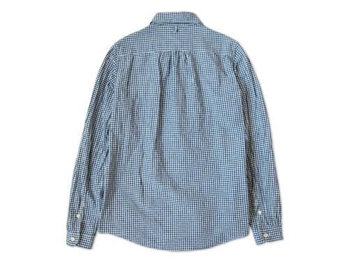 maillot Sunset B.D. gingham check shirts BLUE x WHITE