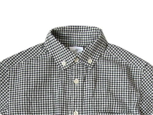 maillot Sunset B.D. gingham check shirts BLACK x WHITE