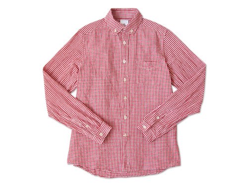 maillot Sunset B.D. gingham check shirts RED x WHITE