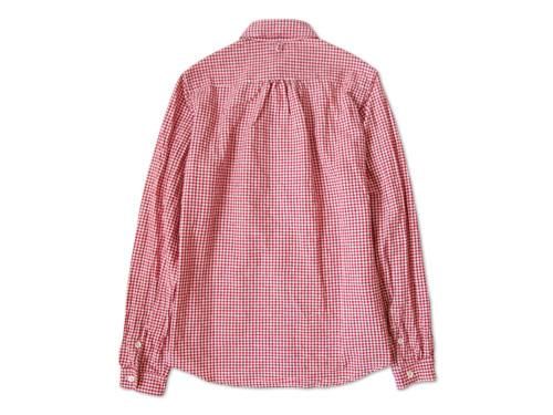 maillot Sunset B.D. gingham check shirts RED x WHITE