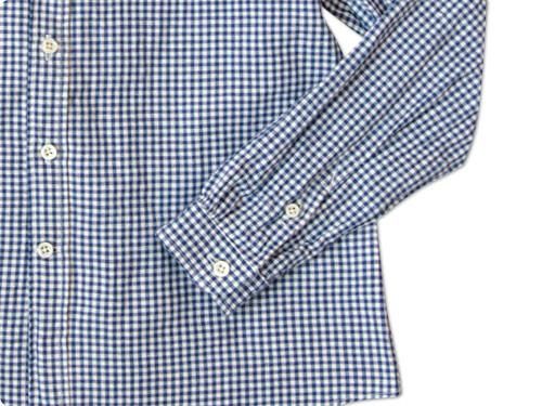 maillot Sunset B.D. gingham check shirts BLUE x PURPLE