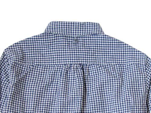 maillot Sunset B.D. gingham check shirts BLUE x PURPLE