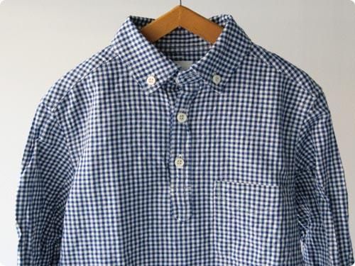 maillotSunset B.D. P/O shirts BLUE x WHITE