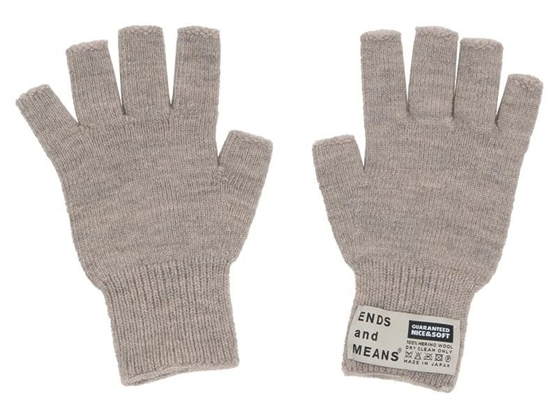 ENDS and MEANS Grandpa Gloves Mix Beige