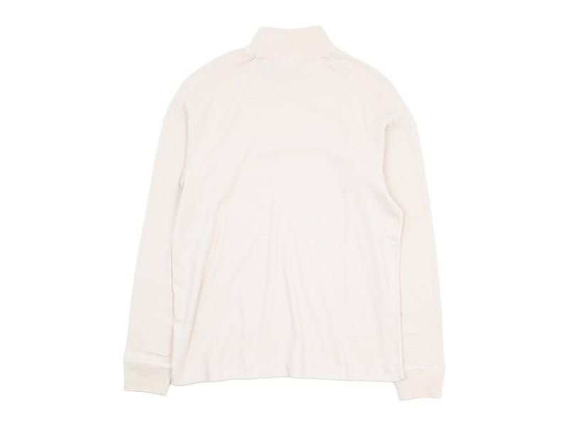 YAECA COTTON RIB MOCK NECK L/S NATURAL ̥󥺡