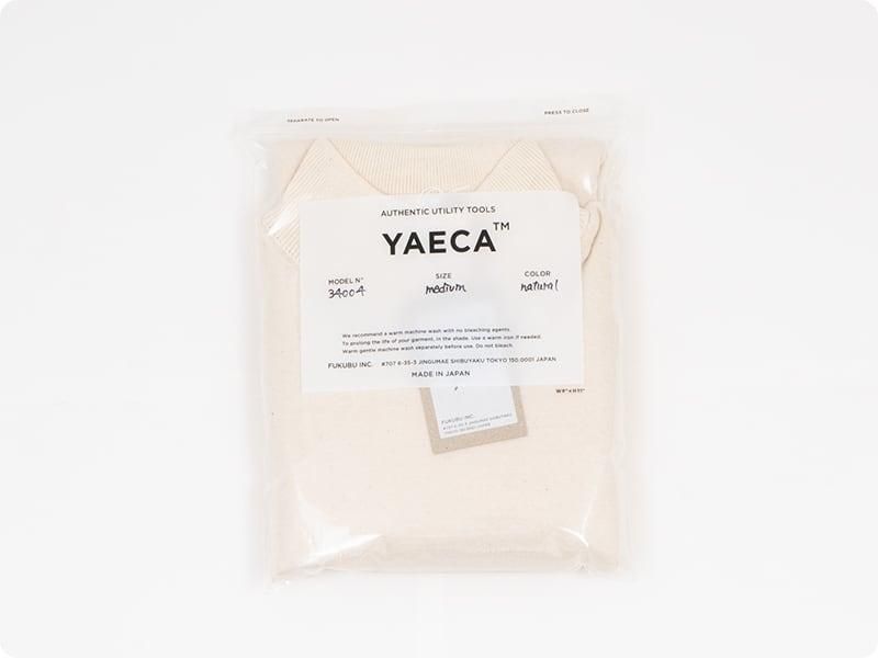 YAECA COTTON RIB MOCK NECK L/S NATURAL ̥󥺡