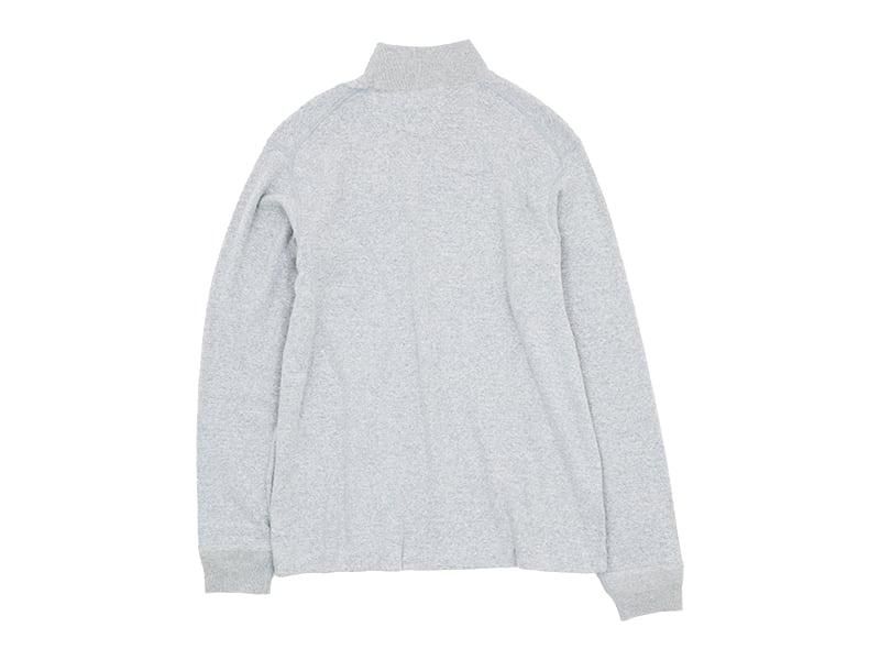 YAECA COTTON RIB MOCK NECK L/S GRAY ̥󥺡