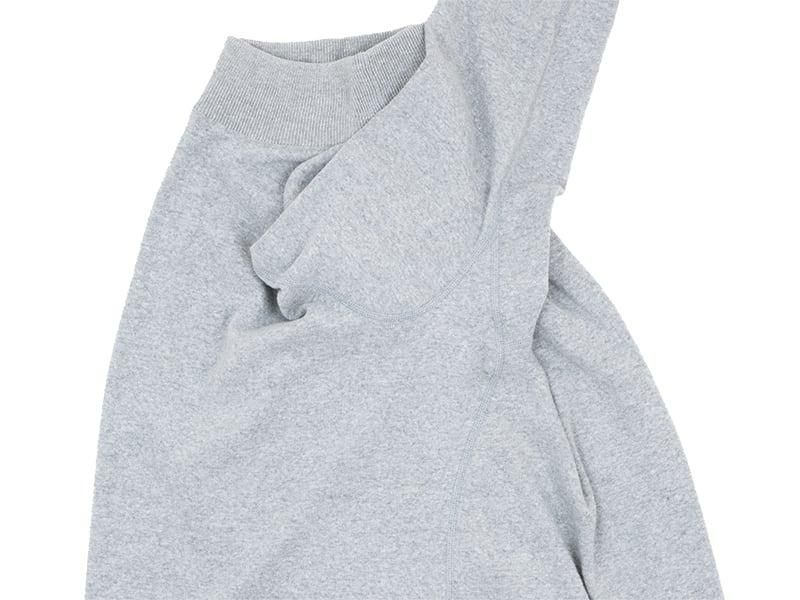 YAECA COTTON RIB MOCK NECK L/S GRAY ̥󥺡