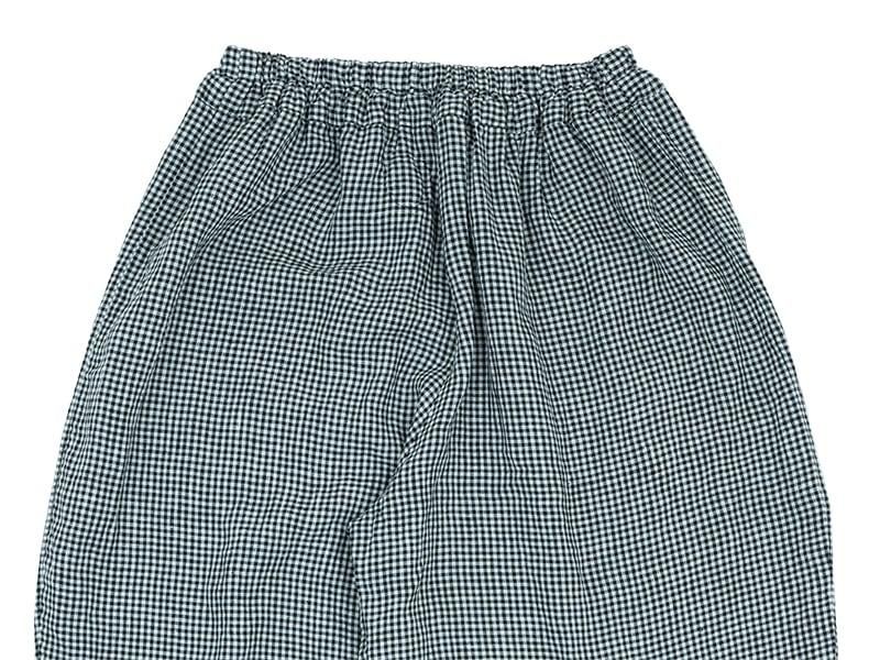Atelier d'antan Wileyʥ磻꡼ Linen pants BLACK CHECK