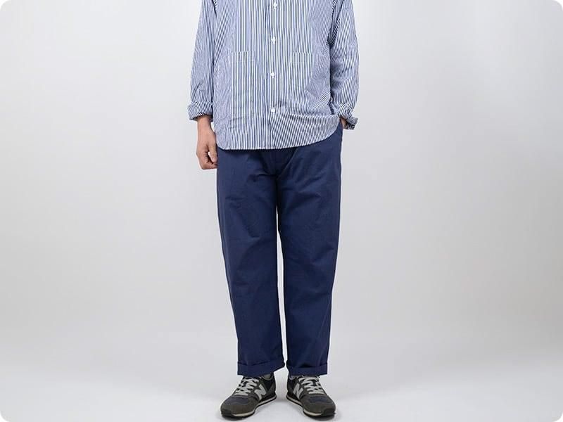 maillot pliable cotton street trouser NAVY
