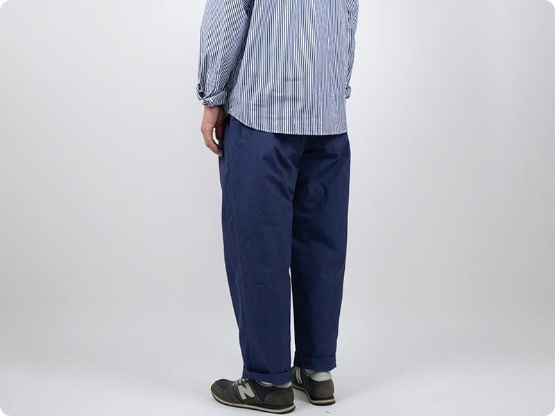 maillot pliable cotton street trouser NAVY