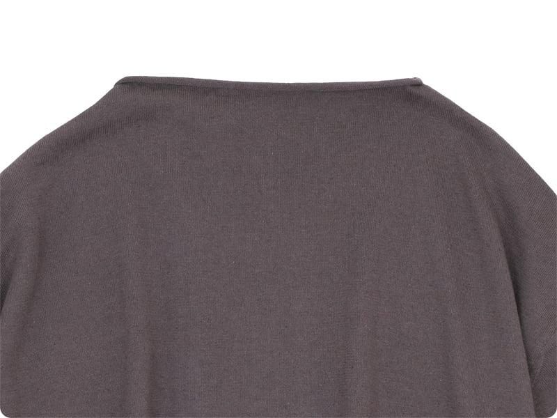 【リネン100% 】homspun♡ホームスパン♡七分袖 ♡トップス♡ゆったり homspun(ホームスパン) コットンリネン コンパクトヤーン 七分袖