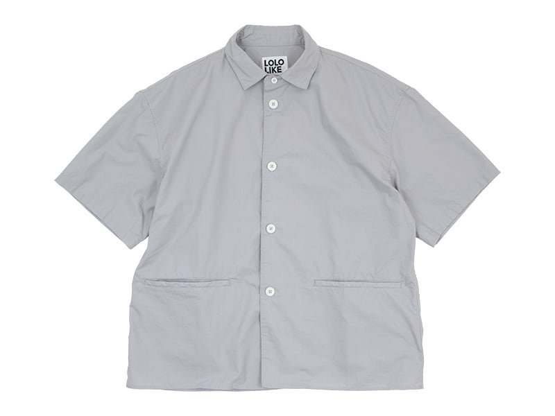 TOUJOURS Half Sleeve Big Coverall Shirt SAGE GRAY 【KM30HS01 ...