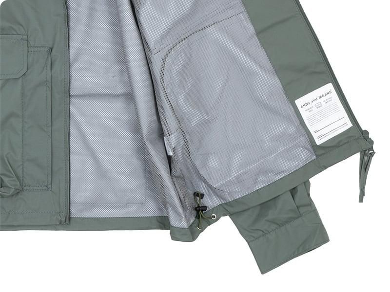 ENDS and MEANS Haggerston Parka (3Layer) Foliage Green