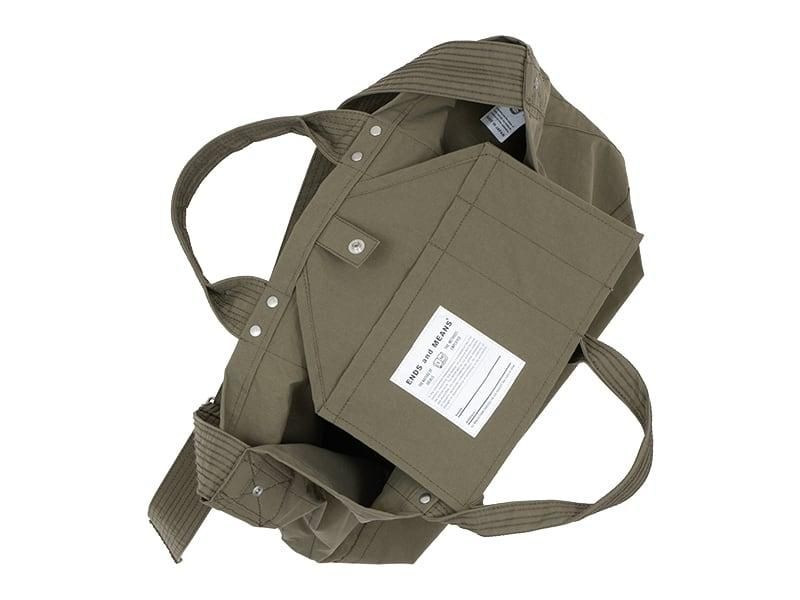 ENDS and MEANS 2way tote bag nylon OLIVE